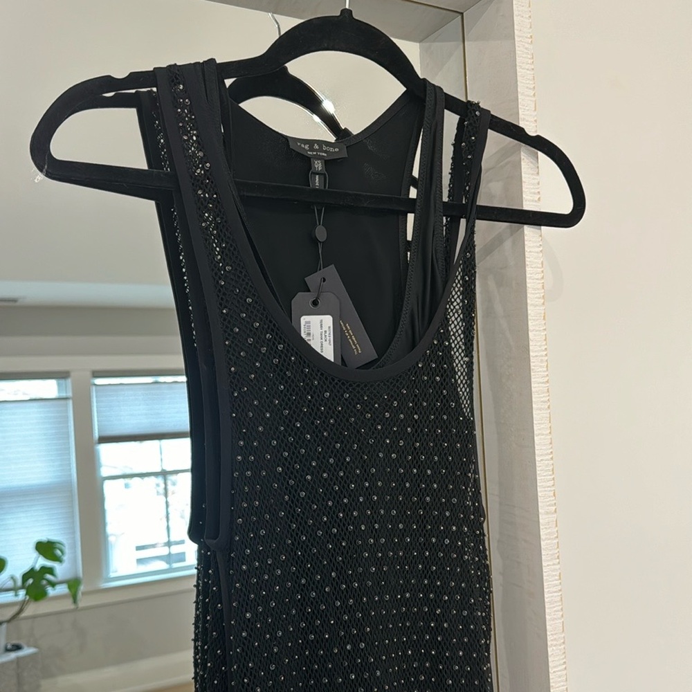 Rag & Bone beaded terry tank dress XS Brand New
